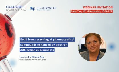 Upcoming Eldico Scientific webinar on solid form screening tools for the pharmaceutical industry